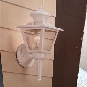 Outdoor White Wall Lantern
